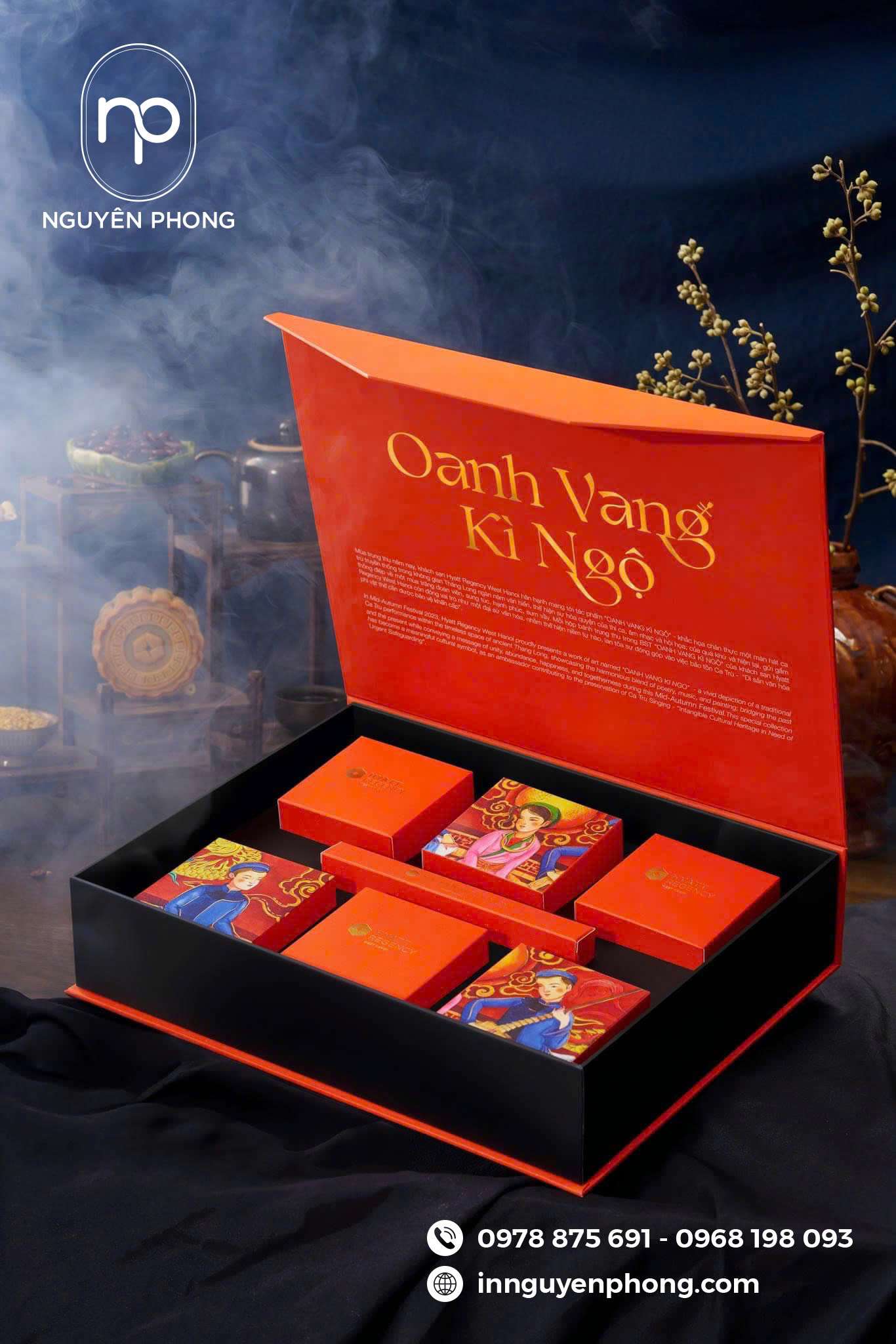 Hộp bánh trung thu sang trọng, bền, đẹp